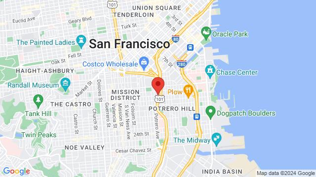 Map of the area around 2242 Mariposa St, San Francisco, CA 94110-1419, United States,San Francisco, California, San Francisco, CA, US