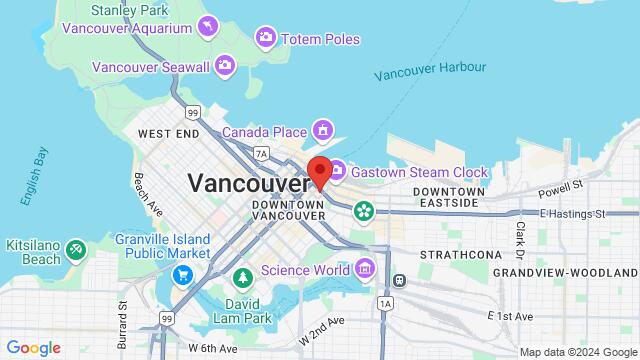 Map of the area around 412 W Hastings, 412 W Hastings, Vancouver, Canada