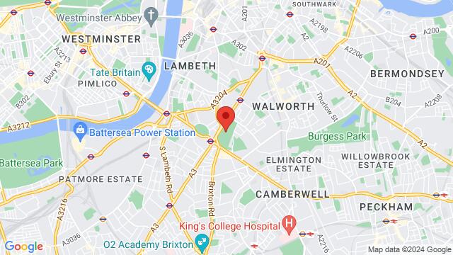 Map of the area around Kennington Park Studios, Brixton Road, London, SW9 6, United Kingdom,London, United Kingdom, London, EN, GB