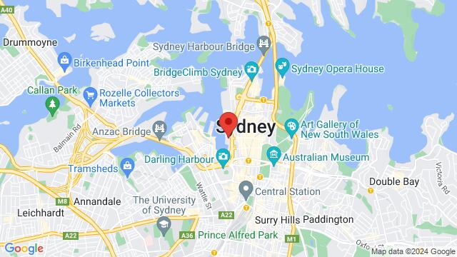 Map of the area around Darling Harbour View2, King St, Sydney NSW 2000, Australia,Sydney, Australia, Sydney, NS, AU