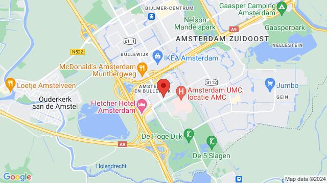 Map of the area around Paasheuvelweg 26, 1105 BJ Amsterdam, Nederland,Amsterdam, Netherlands, Amsterdam, NH, NL