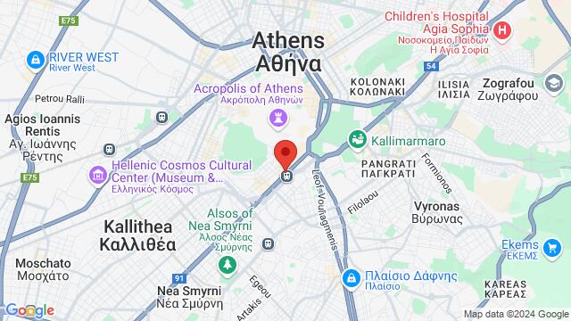 Kaart van de omgeving van Λεωφόρος Συγγρού 64, 117 42 Αθήνα, Ελλάδα,Athens, Greece, Athens, AT, GR