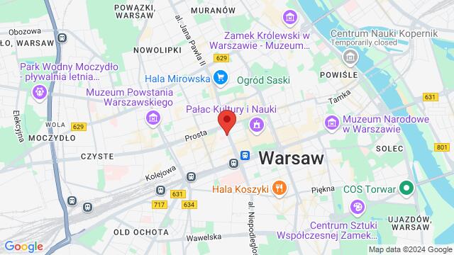 Map of the area around al. Jana Pawła II 11,Warsaw, Poland, Warsaw, MZ, PL