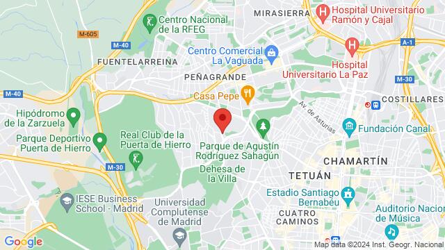 Karte der Umgebung von 20 Calle de Antonio Machado, 28035, Madrid, MD, ES