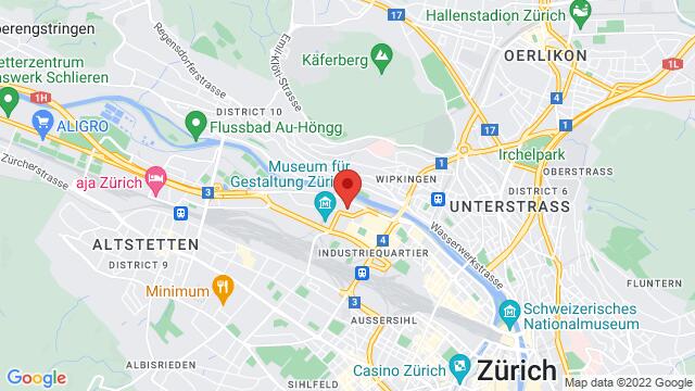 Karte der Umgebung von Club Silbando, Förrlibuckstrasse 62, 8005 Zurich