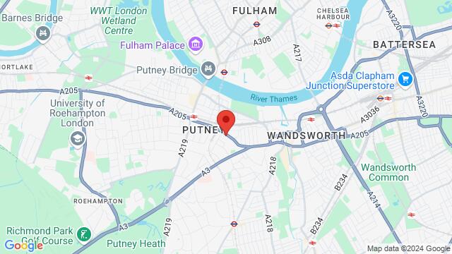 Map of the area around The Royal British Legion, 65 Upper Richmond Road, London, SW15 2, United Kingdom,London, United Kingdom, London, EN, GB