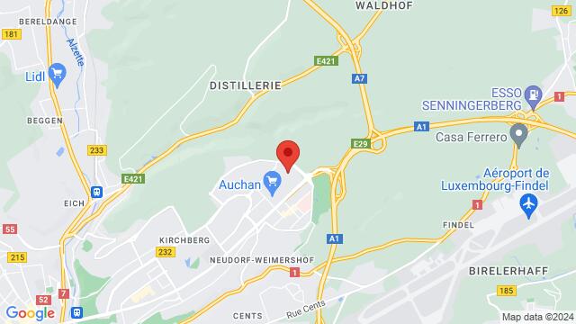 Map of the area around LuxExpo The Box, 10 Circuit de La Foire Internationale, 1347 Kirchberg Luxembourg