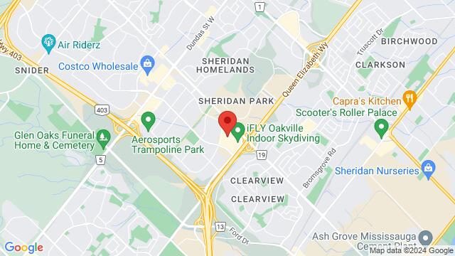 Map of the area around Dirty Martini Oakville, 2075 Winston Park Dr, Oakville, Ontario, ON L6H 6P5, Canada