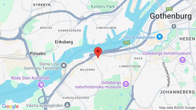 Map of the area around Kulturhuset Oceanen, Stigbergstorget 8, 414 63 Göteborg, Sweden