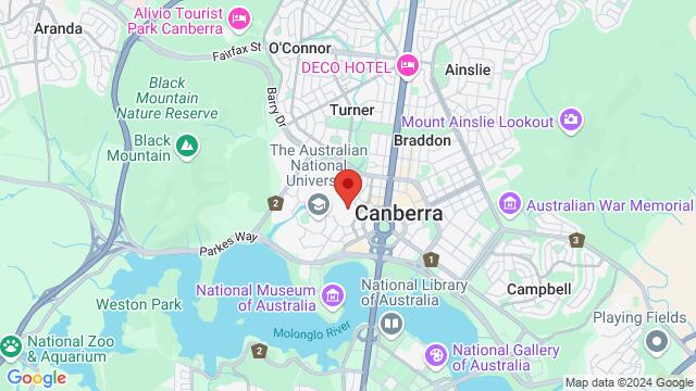 Map of the area around William Herbert Pl,Canberra,ACT,Australia, Canberra, CT, AU