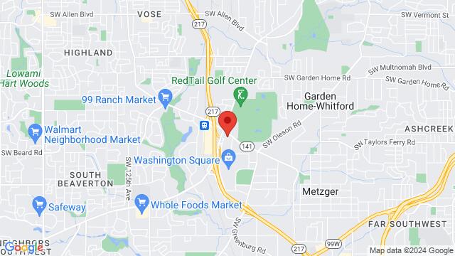 Map of the area around 9000 SW Washington Square Rd, 97223, Portland, OR, United States