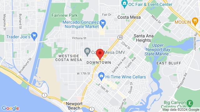 Map of the area around Sevila Nightclub – Costa Mesa, 1870 Harbor Blvd, Costa Mesa, CA, 92627, United States