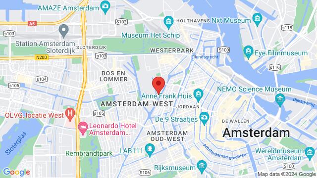 Map of the area around Visseringstraat 53, 1051 MG Amsterdam, Nederland,Amsterdam, Netherlands, Amsterdam, NH, NL