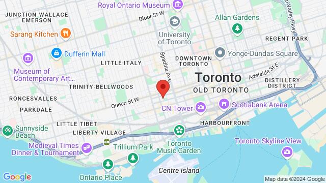 Map of the area around 15 Maud Street, M5V 1Y3, Toronto, ON, CA