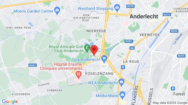 Map of the area around Yeti Summer/ winter Bar Olympische Dreef 11 1070  Anderlecht