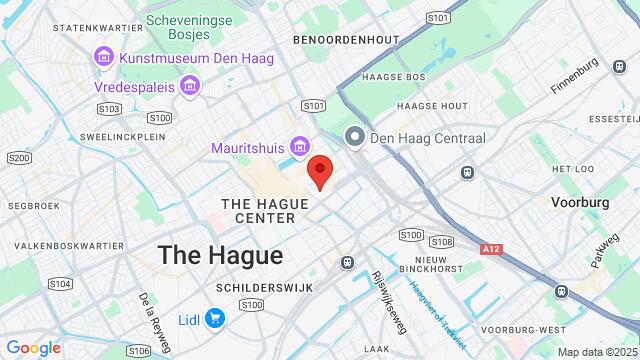 Map of the area around Spuiplein 150, 2511 DG Den Haag, Nederland,The Hague, Netherlands, The Hague, ZH, NL