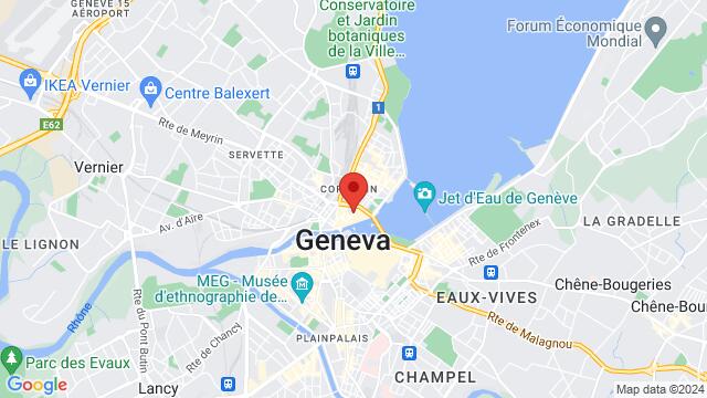 Carte des environs EL PUEBLO FIESTA - BRASSERIE / ESPAGNOL / TAPAS, Rue du Cendrier 17, 1201 Genève, Switzerland