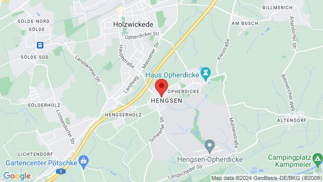 Carte des environs SBK Europe GmbH, Unnaer Str. 12, 59439 Holzwickede, Germany