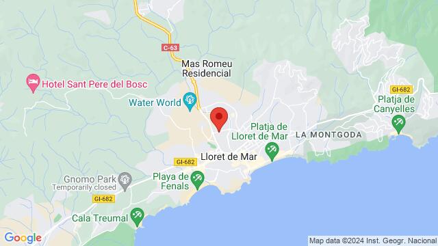 Map of the area around Evenia Olympic Park, Edificio Park, Carrer Senyora de Rossell, 35, 17310 Lloret de Mar, Girona, Spain