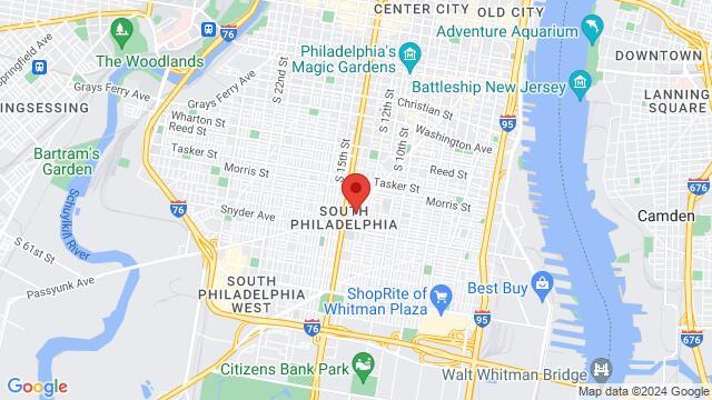 Map of the area around Society Hill Dance Academy, 1919 E Passyunk Ave, Philadelphia, PA, 19148, United States