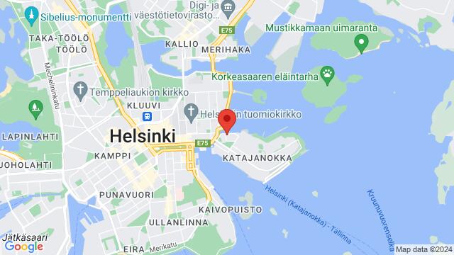 Carte des environs Pormestarinrinne 5, FI-00160 Helsinki, Suomi,Helsinki, Helsinki, ES, FI