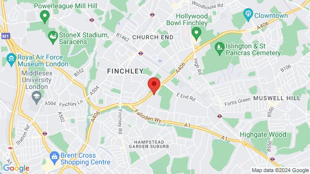 Map of the area around Christ’s College, East End Road, Finchley, London, N2 0SE, United Kingdom