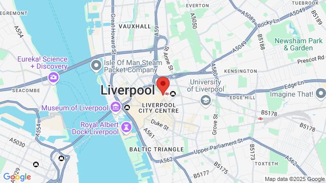 Map of the area around Lime Street,Liverpool, Liverpool, EN, GB