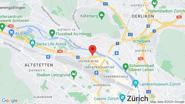 Mapa de la zona alrededor de Club Silbando, Förrlibuckstrasse 62, CH-8005 Zürich, www.silbando.ch