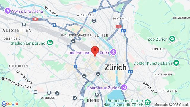 Map of the area around Militärstrasse 84,  8004 Zürich, Suiza