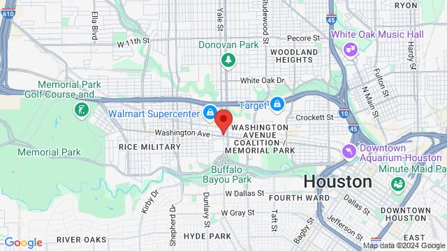 Mapa de la zona alrededor de 3730 Washington Avenue, 77007, Houston, TX, US