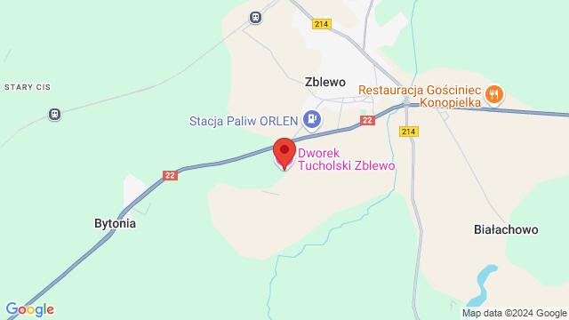 Mapa de la zona alrededor de Manor Tucholski Zblewo, Leśna 6, 83-210 Zblewo, Poland