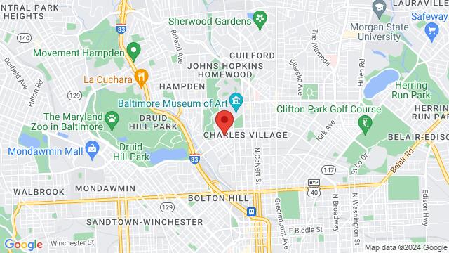 Mapa de la zona alrededor de R House, 301 W 29th Street, Baltimore, MD, 21211, United States