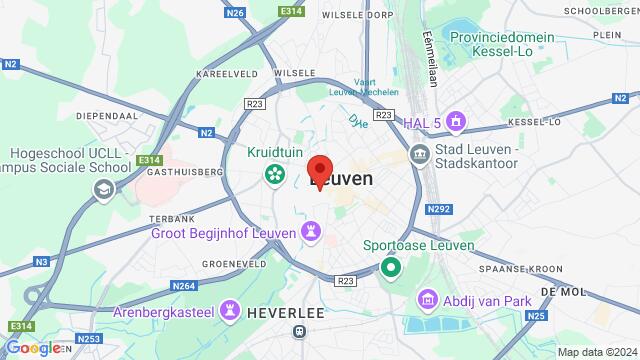 Map of the area around Eleven, Oude Markt 30, 3000 Leuven, Belgium