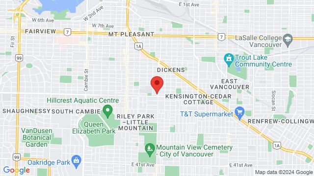 Karte der Umgebung von Polish Friendship Zgoda Society, 4015 Fraser St, Vancouver, BC V5V 4E6, Canada,Vancouver, British Columbia, Vancouver, BC, CA