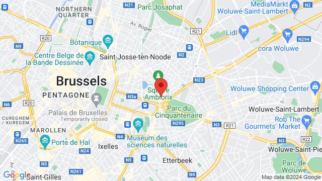 Map of the area around Rue Franklin 3, 1000 Brussel, België,Brussels, Belgium, Brussels, BU, BE