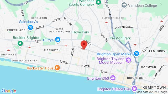 Map of the area around 81 Denmark Villas, Brighton and Hove, Hove BN3 3TH, United Kingdom, Brighton, EN, GB