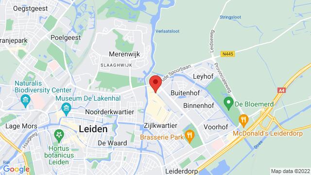 Map of the area around Rietschans 67, Leiderdorp, The Netherlands