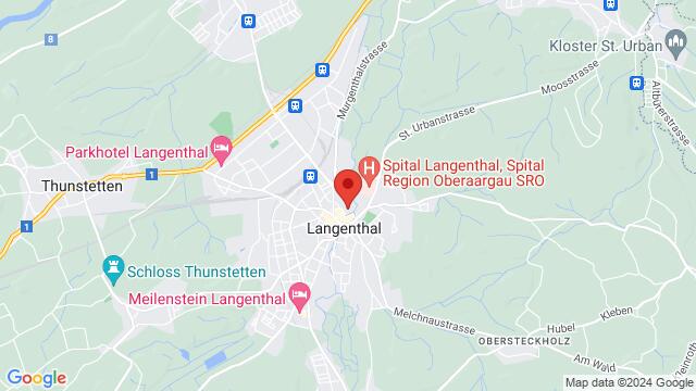 Karte der Umgebung von Käsereistrasse 13, 4900 Langenthal