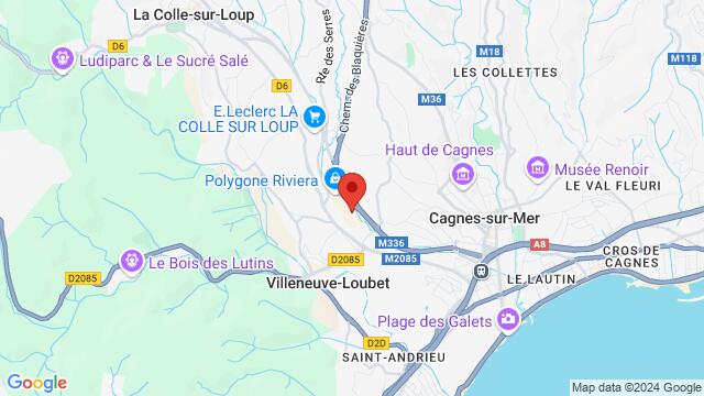 Map of the area around 119 Avenue des Alpes 06800 Cagnes-sur-Mer