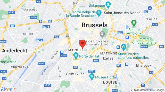Carte des environs Rue Haute, 204, Bruxelles,