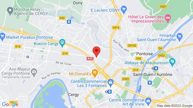 Mapa de la zona alrededor de 9, chaussée Jules Cesar 95520 Osny