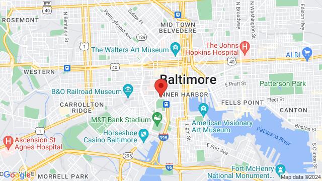 Mapa de la zona alrededor de 401 West Pratt St, 21201, Baltimore, MD, United States