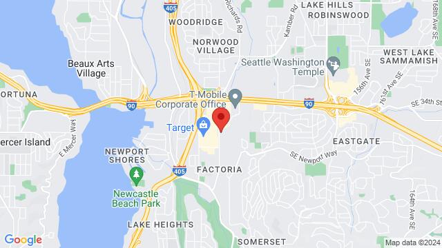 Map of the area around Flamenco Haven, 4000 Factoria Blvd SE, Bellevue, WA, 98006, United States