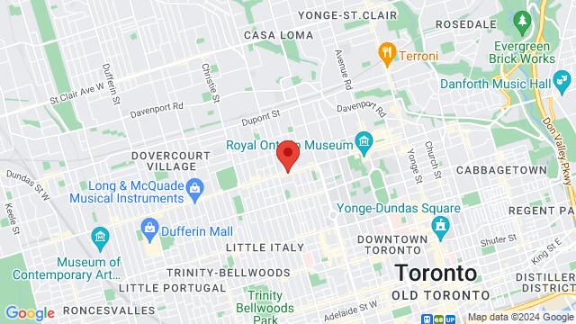 Map of the area around 527 Bloor St W, 2nd Floor,Toronto, Ontario, Toronto, ON, CA
