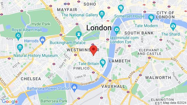 Map of the area around London Scottish House, 95 Horseterry Road, London, SWIP 2DX