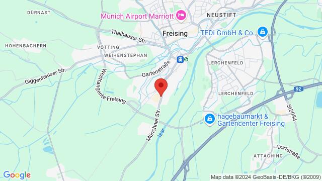 Map of the area around Forro Freising Münchner Str. 36, 85354, Freising