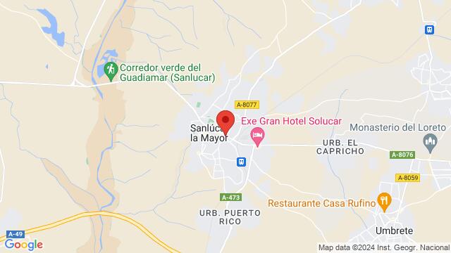 Map of the area around Carr. Sevilla-Huelva, km 16, 41805, Benacazon, Spain