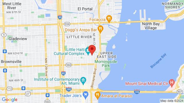 Map of the area around The One 360, 395 Northeast 59th Street, Miami, FL, 33137, United States
