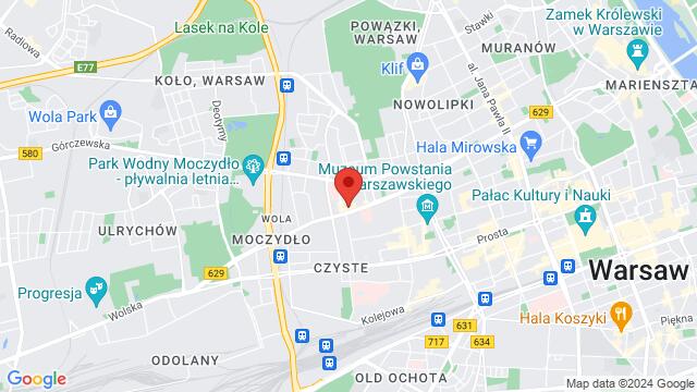 Map of the area around ulica Wolska 46/48, 01-187 Wola, Polska,Warsaw, Poland, Warsaw, MZ, PL