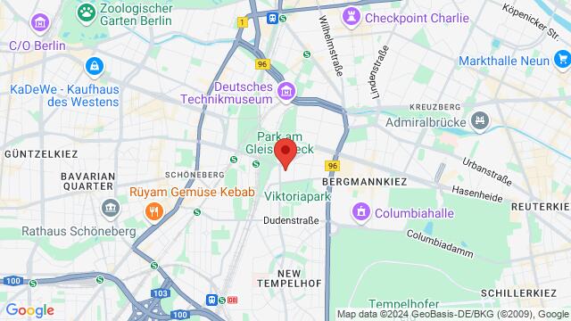 Map of the area around Katzbachstraße 36, 10965 Berlin, Deutschland,Berlin, Germany, Berlin, BE, DE